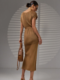 Жилет TrikoBakh модель 2465-karamelx Фото