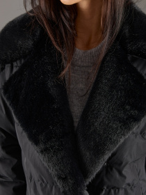 Зимова куртка TrikoBakh модель 3676-chornij-z-chornim-hutrom Фото