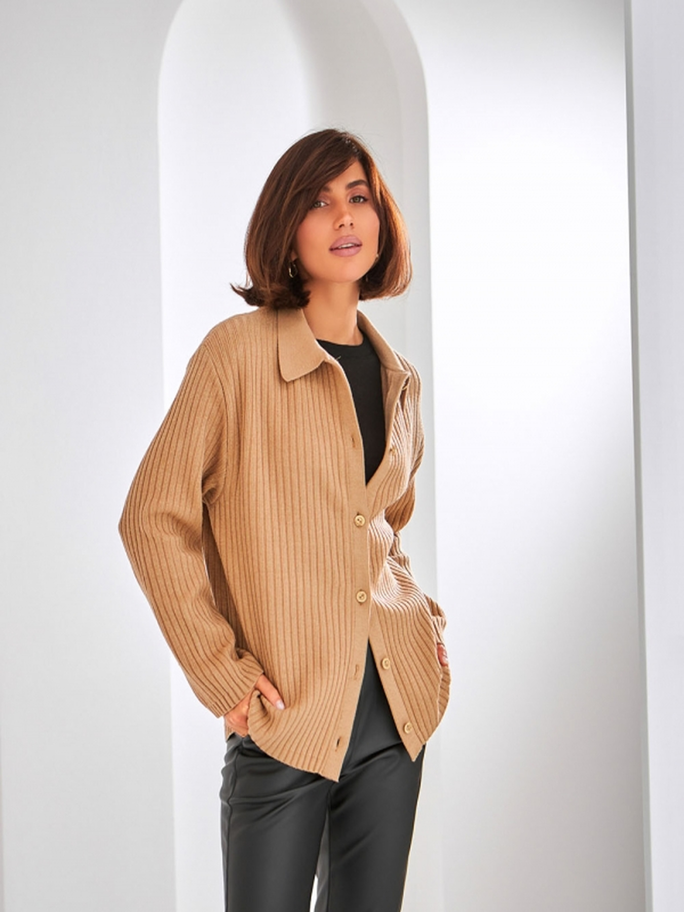 Кардиган TrikoBakh модель 2527-psochnij Фото