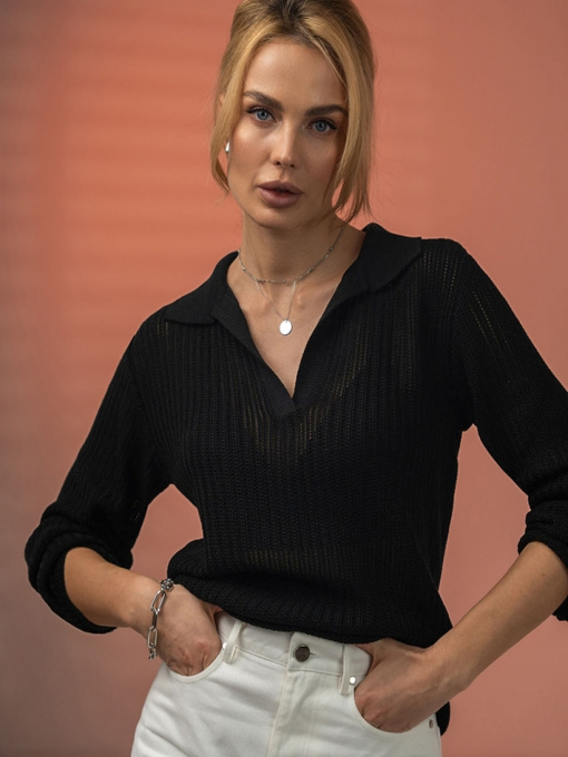 Джемпер TrikoBakh модель 2717-chornij Фото