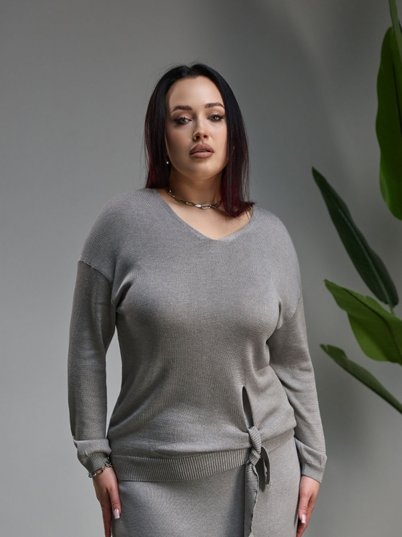 Джемпер TrikoBakh модель 2714-stalevij Фото