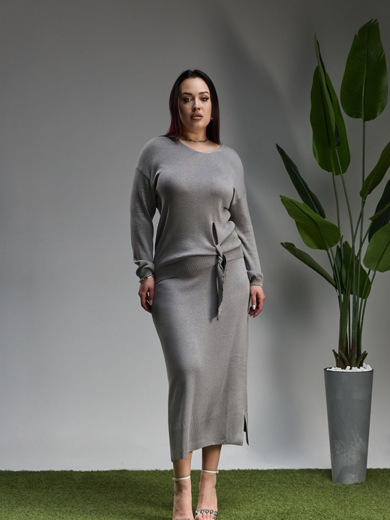 Джемпер TrikoBakh модель 2714-stalevij Фото