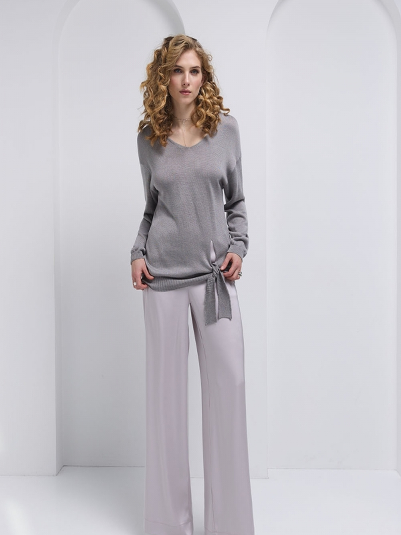 Джемпер TrikoBakh модель 2714-stalevij Фото