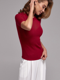 Футболка TrikoBakh модель 2840-burgund Футболка TrikoBakh модель 2840-burgund Фото