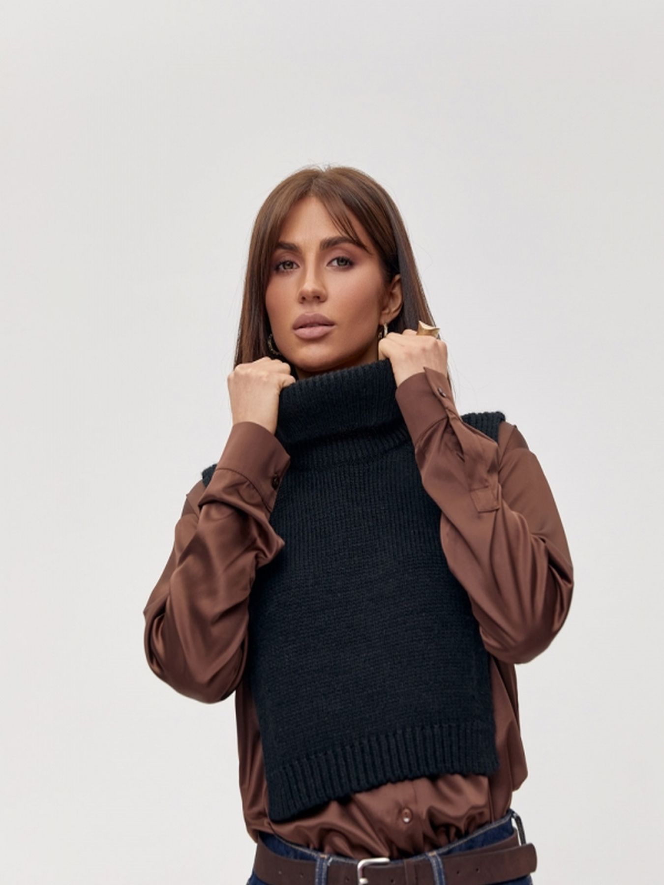 Жилет TrikoBakh модель 2810-chornij Фото