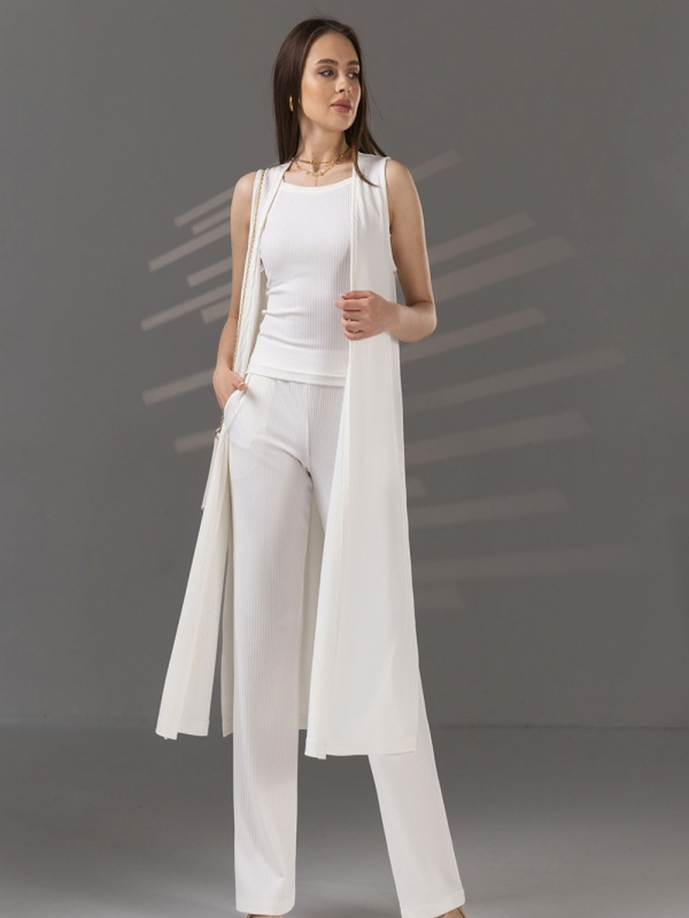 Повседневные штаны TrikoBakh модель 1787-blij Повседневные штаны TrikoBakh модель 1787-blij Фото