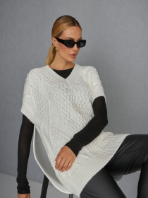 Жилет TrikoBakh модель 2450-molochnij Фото