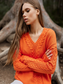 Джемпер TrikoBakh модель 2426-pomaranchevij Фото