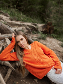 Джемпер TrikoBakh модель 2426-pomaranchevij Фото