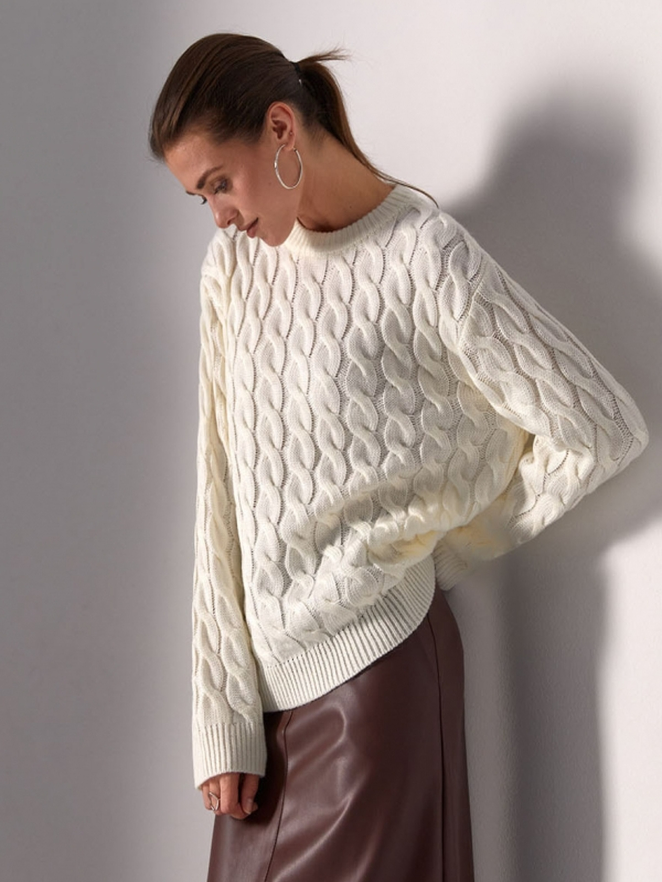 Джемпер TrikoBakh модель 2425-molochnij Фото