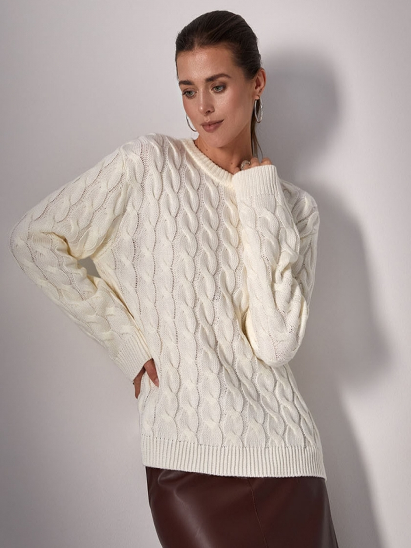 Джемпер TrikoBakh модель 2425-molochnij Фото