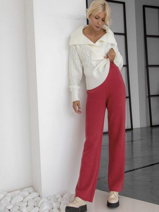 Повсякденні штани TrikoBakh модель 2082-chervonij Фото