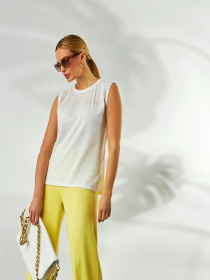 Брюки палаццо TrikoBakh модель 2309-limon Фото