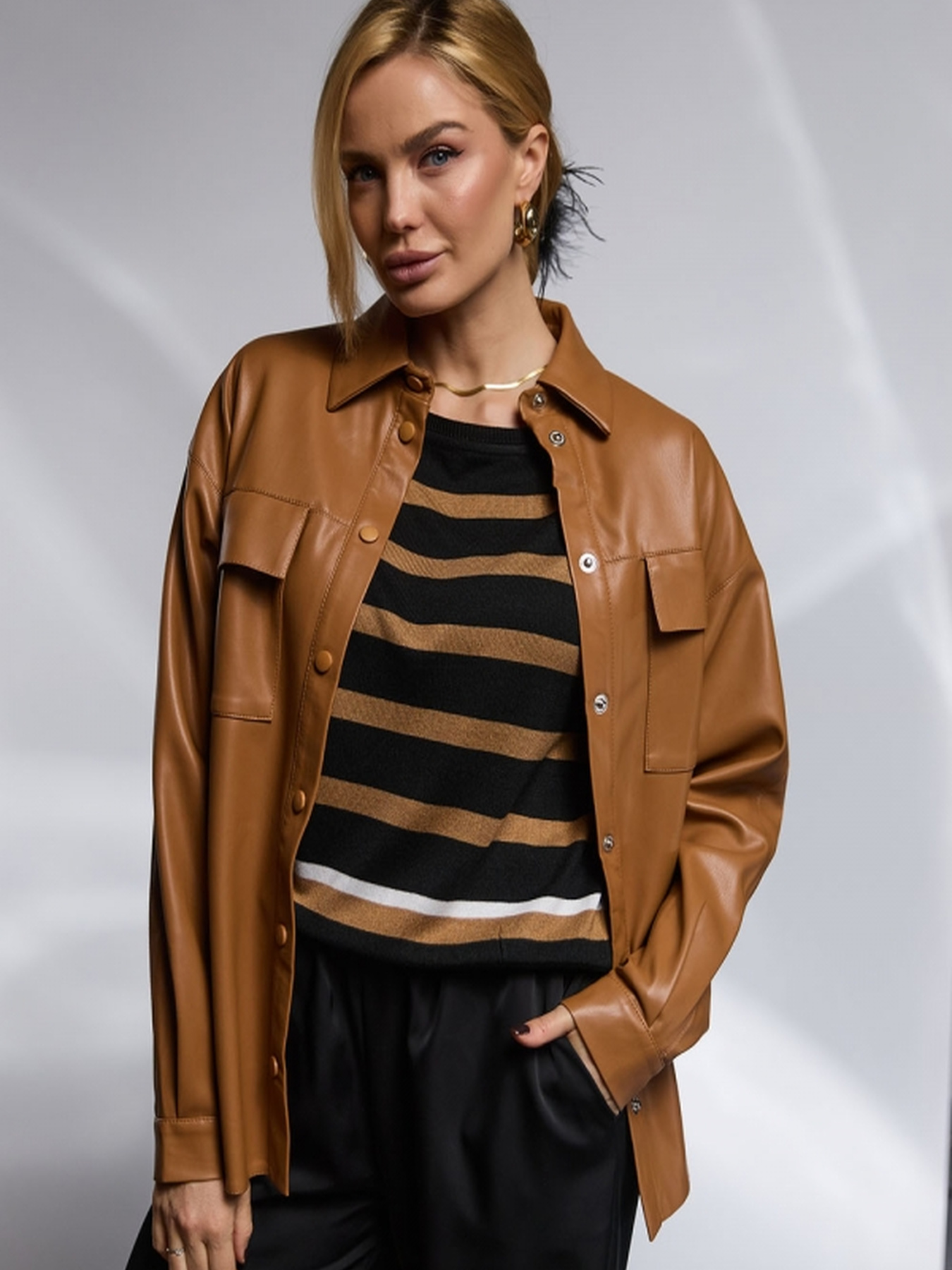 Куртка-сорочка TrikoBakh модель 2203-kemel Фото