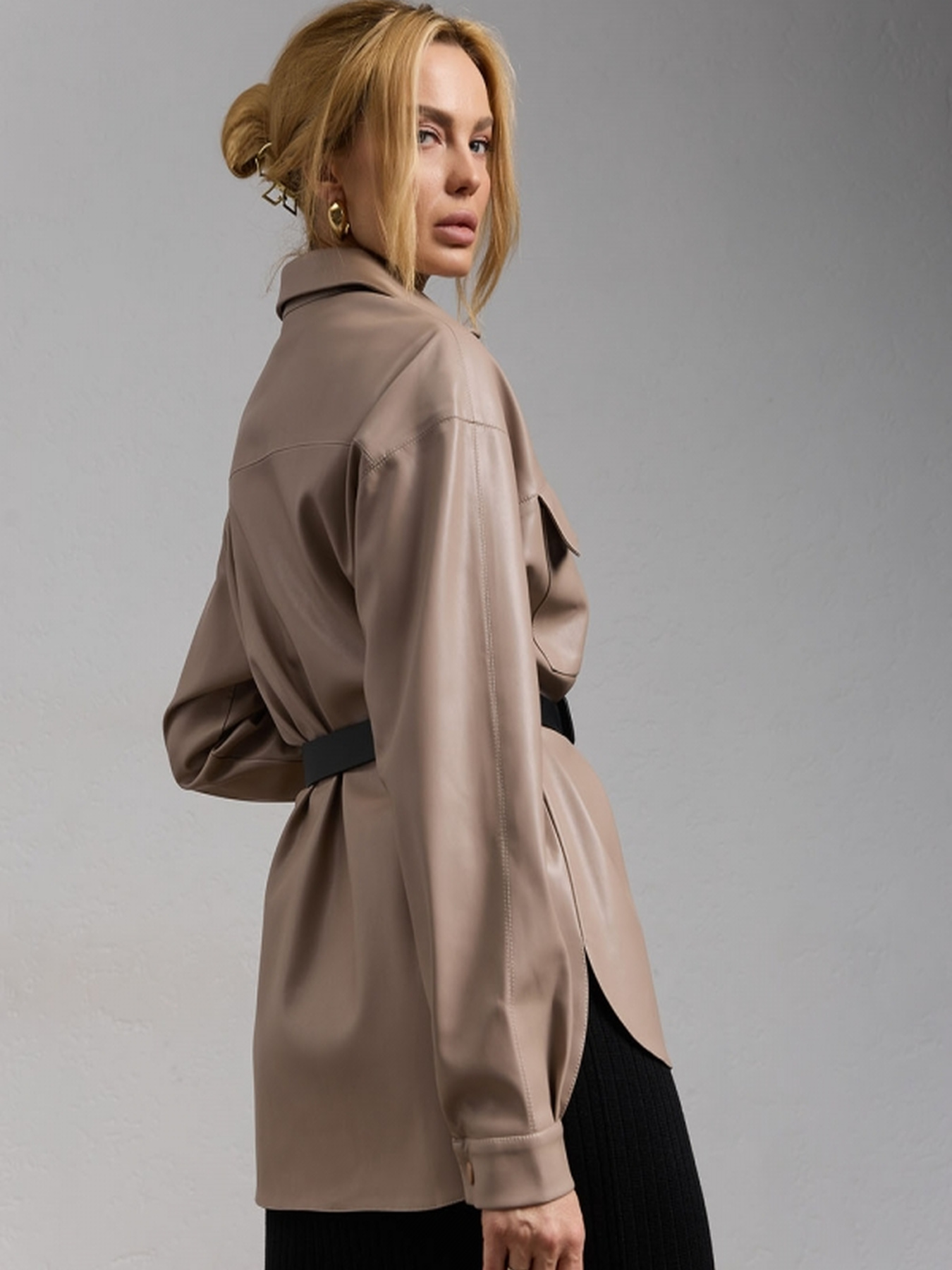 Куртка-сорочка TrikoBakh модель 2203-latte Фото
