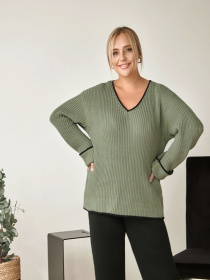 Джемпер TrikoBakh модель 2404-olivkovij Фото