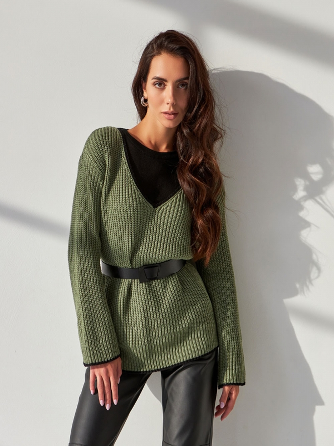 Джемпер TrikoBakh модель 2404-olivkovij Фото