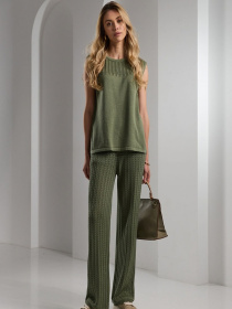 Штани повсякденні TrikoBakh модель 2462-olivkovij Фото