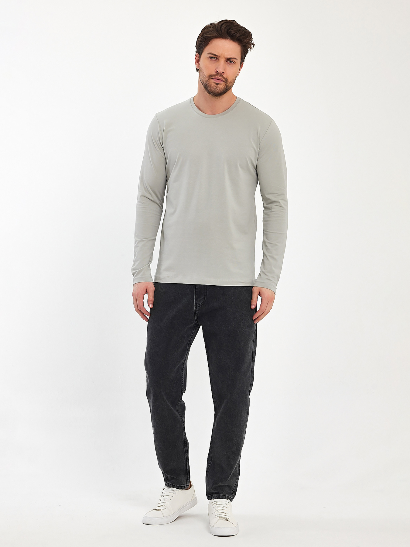 Лонгслив Trend Collection модель TC11155LightGreyLNGSLV Фото