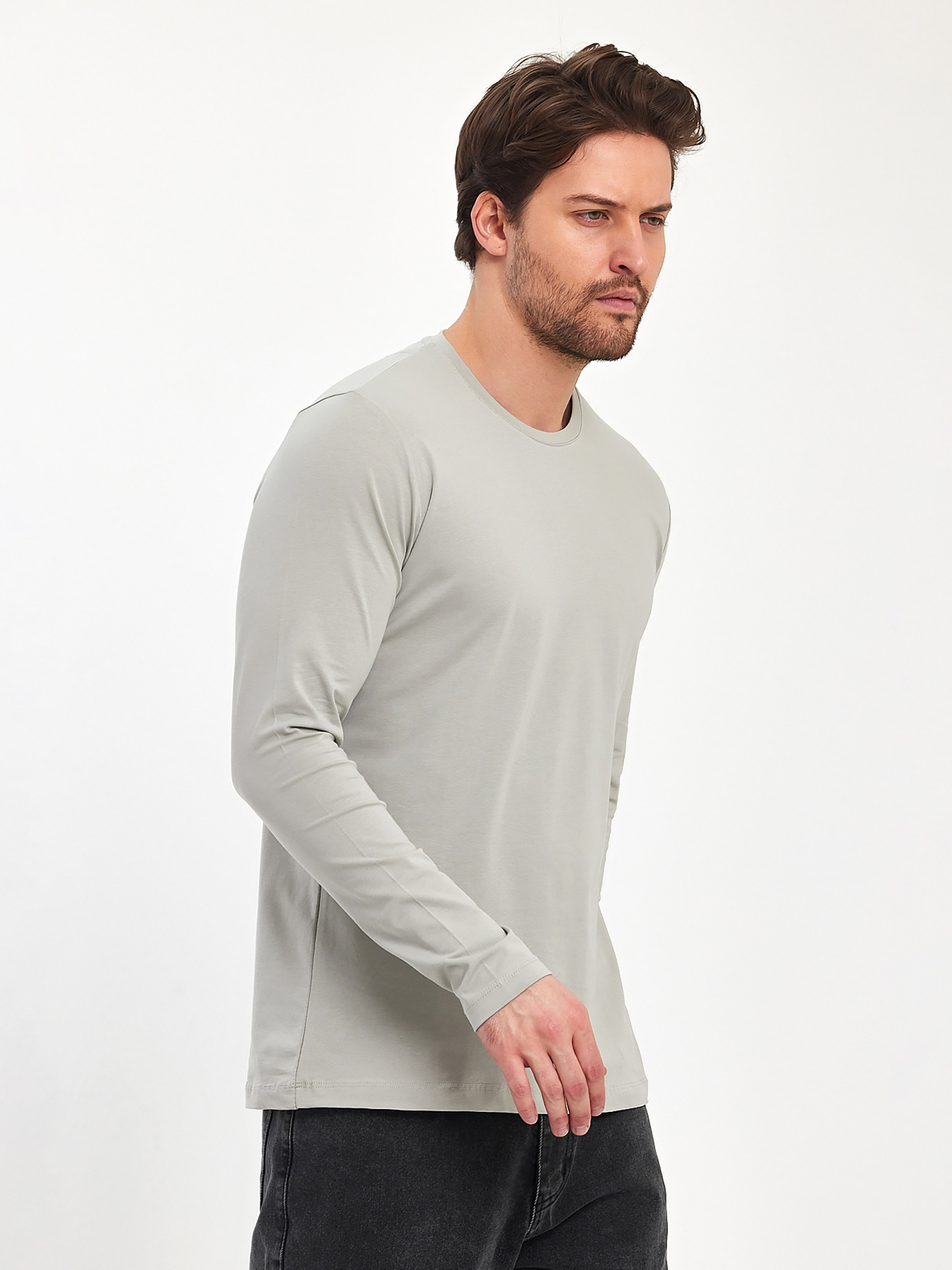 Лонгслив Trend Collection модель TC11155LightGreyLNGSLV Фото