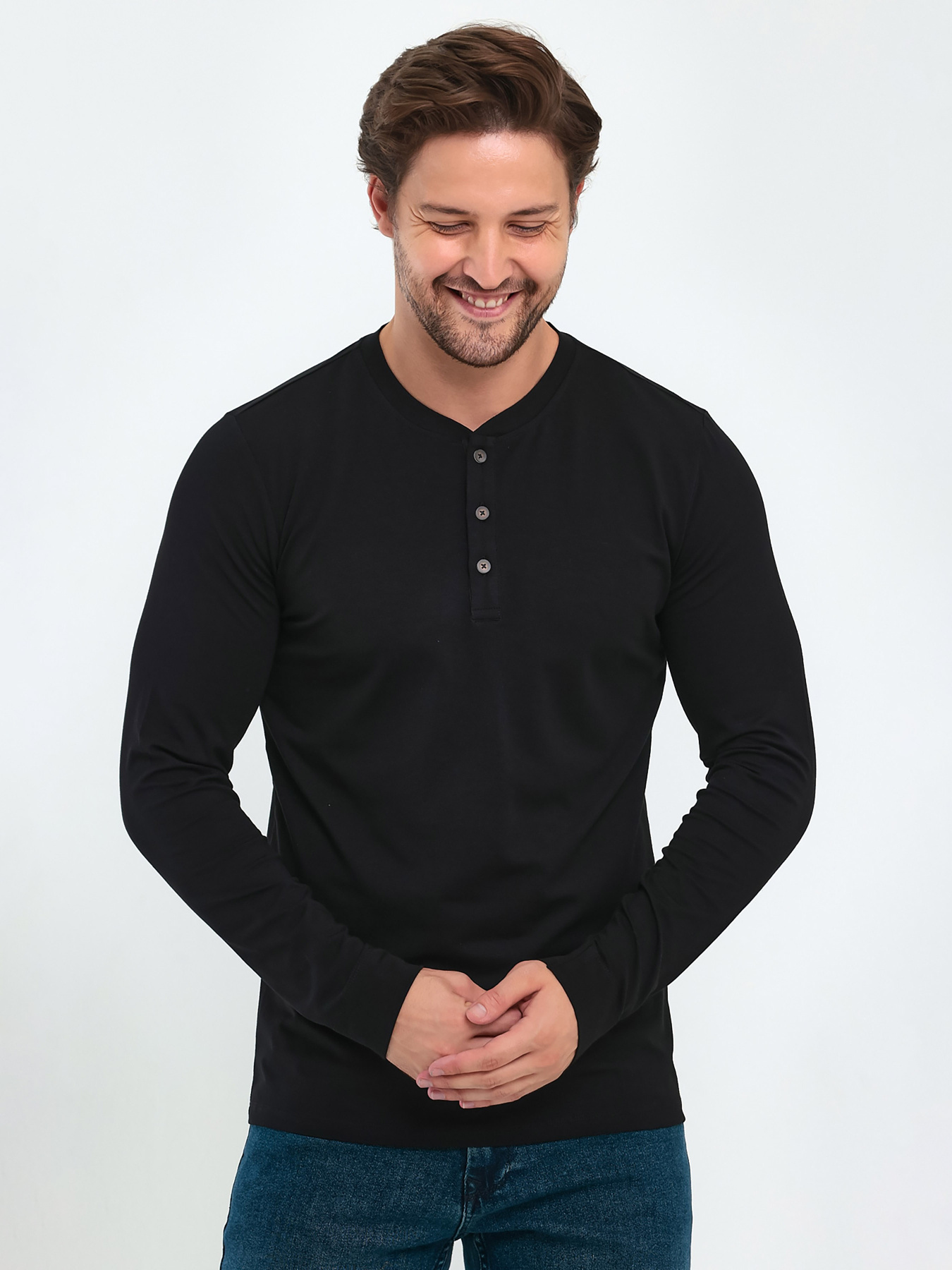 Лонгслів Trend Collection модель TC9423BlackLNGSLV Лонгслів Trend Collection модель TC9423BlackLNGSLV Фото