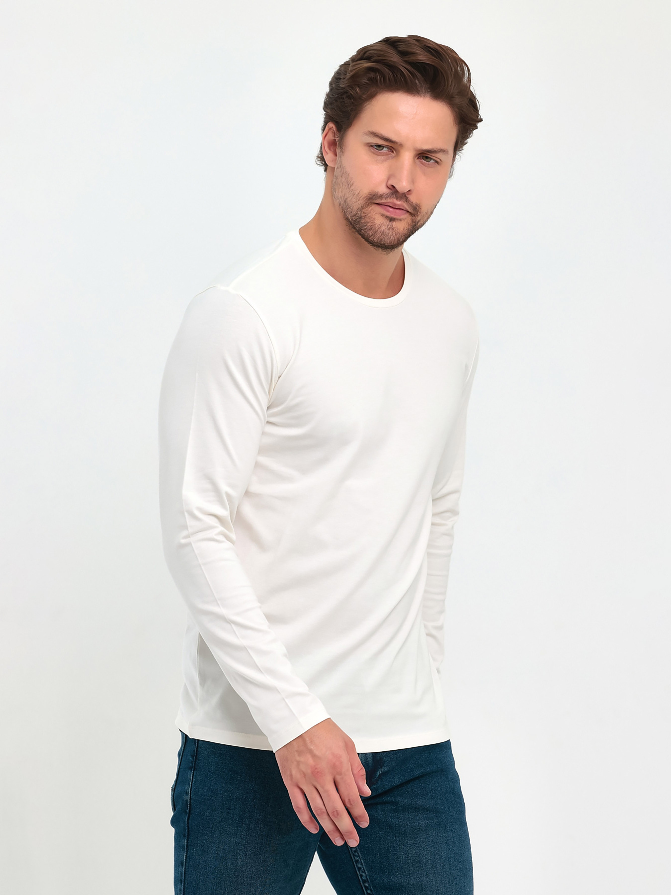 Лонгслив Trend Collection модель TC9409WhiteLNGSLV Фото