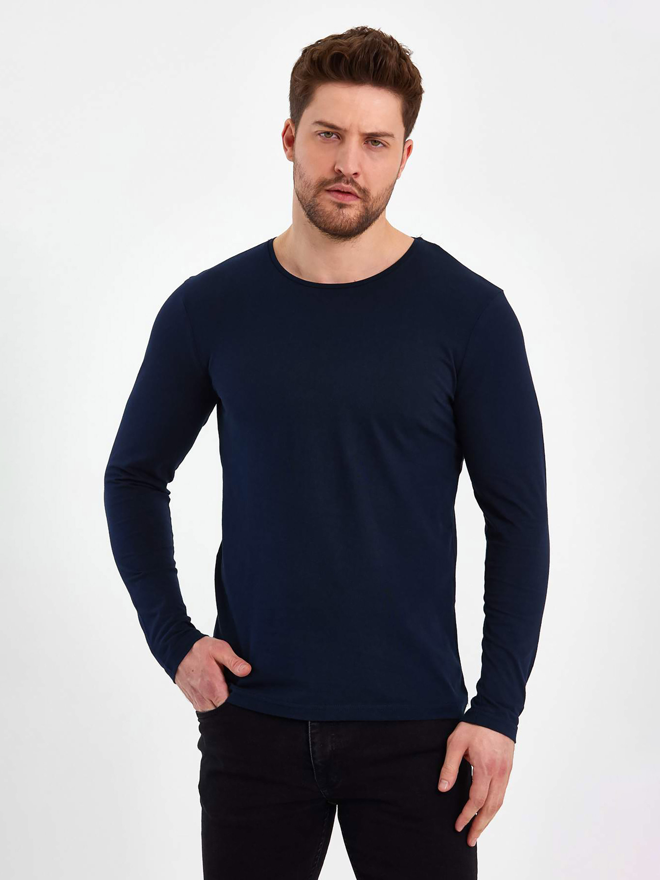 Лонгслив Trend Collection модель TC8115DarkBlueLNGSLV Фото