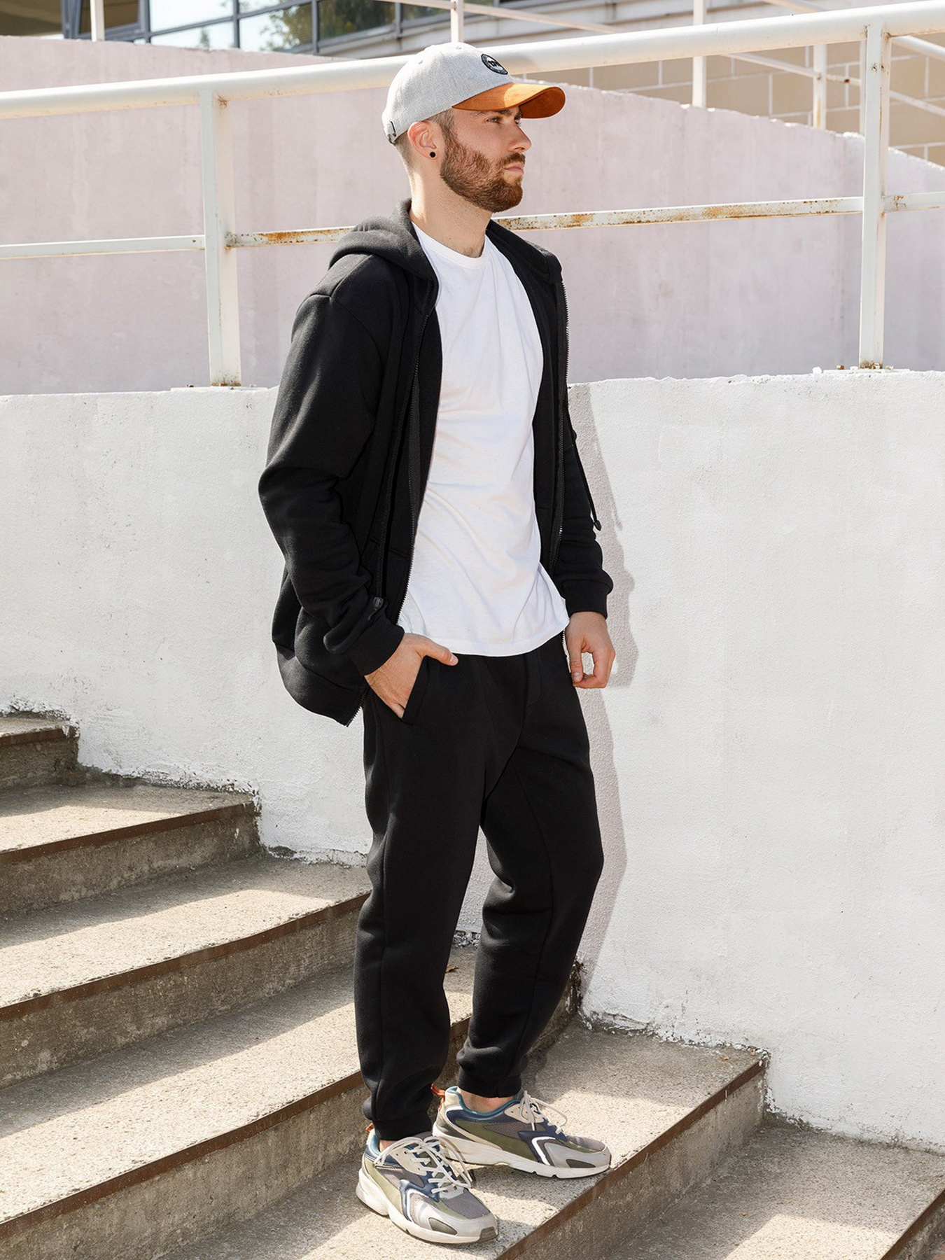 Спортивний костюм ISSA Plus модель GN-443_black Фото