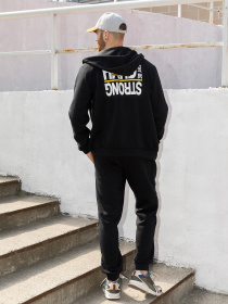 Спортивний костюм ISSA Plus модель GN-443_black Спортивний костюм ISSA Plus модель GN-443_black Фото