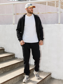 Спортивний костюм ISSA Plus модель GN-443_black Спортивний костюм ISSA Plus модель GN-443_black Фото