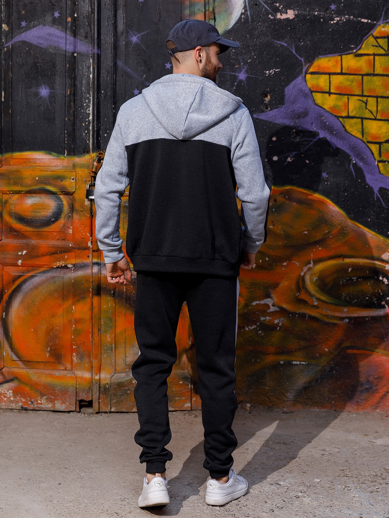 Спортивный костюм ISSA Plus модель GN-442_darkgraygray Фото