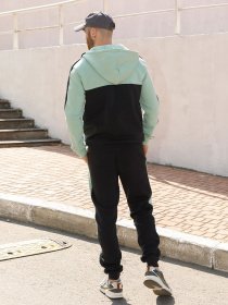 Спортивный костюм ISSA Plus модель GN-442_blackolive Фото