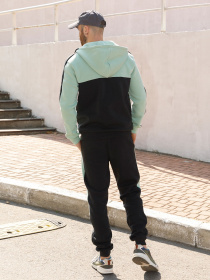 Спортивный костюм ISSA Plus модель GN-442_blackolive Спортивный костюм ISSA Plus модель GN-442_blackolive Фото