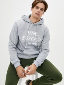 Худи ISSA Plus модель GN-445_gray Фото