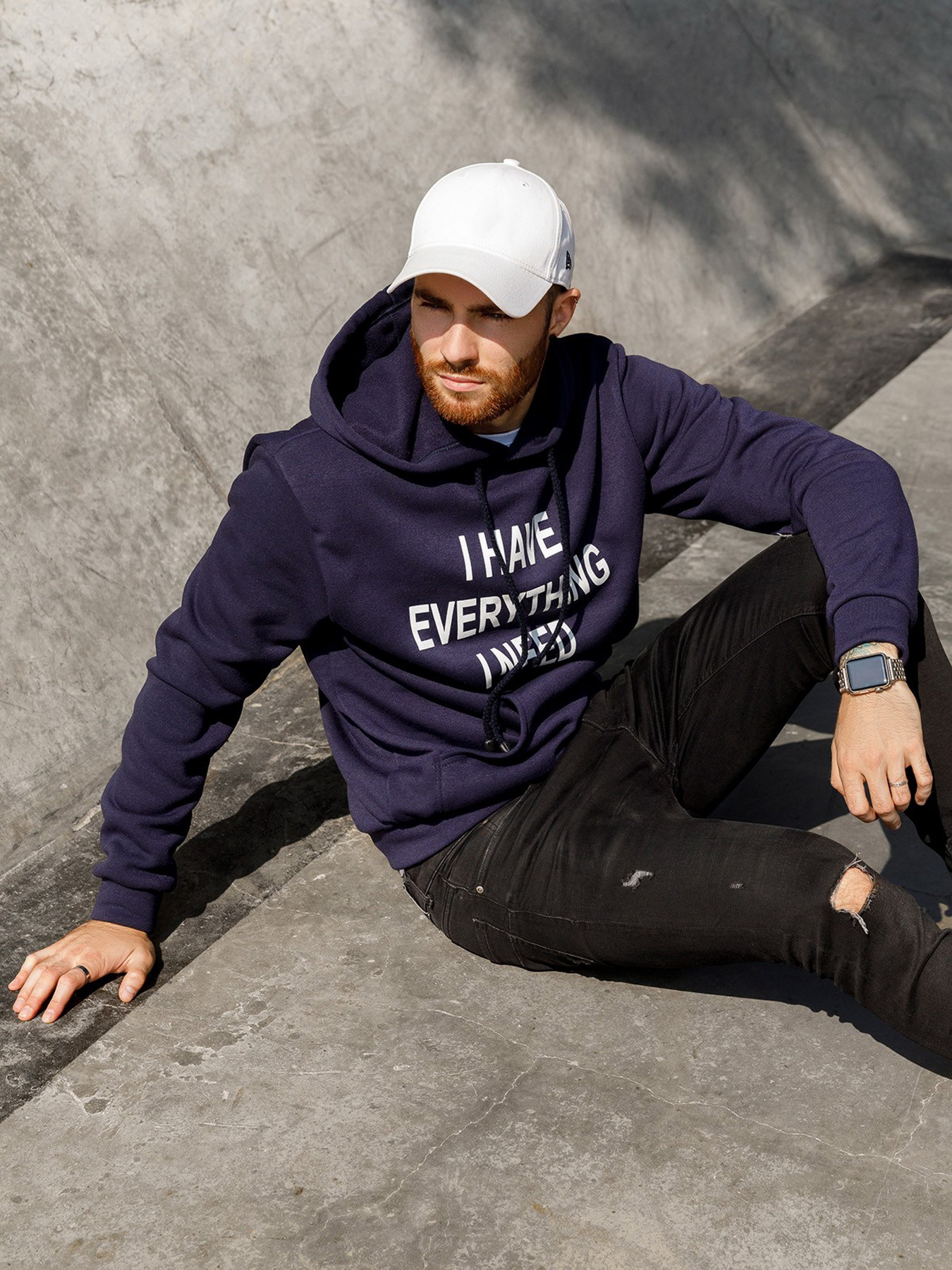 Худи ISSA Plus модель GN-445_blue Фото