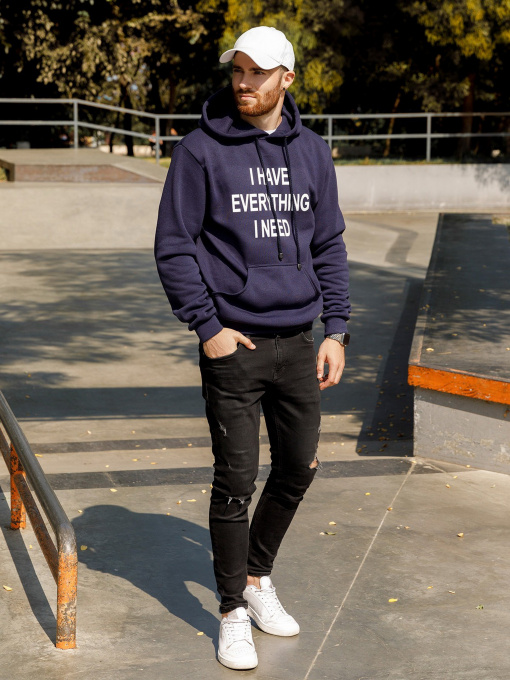 Худі ISSA Plus модель GN-445_blue Фото