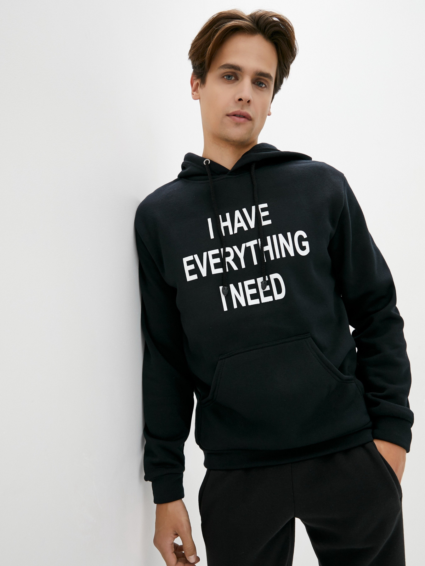 Худі ISSA Plus модель GN-445_black Худі ISSA Plus модель GN-445_black Фото