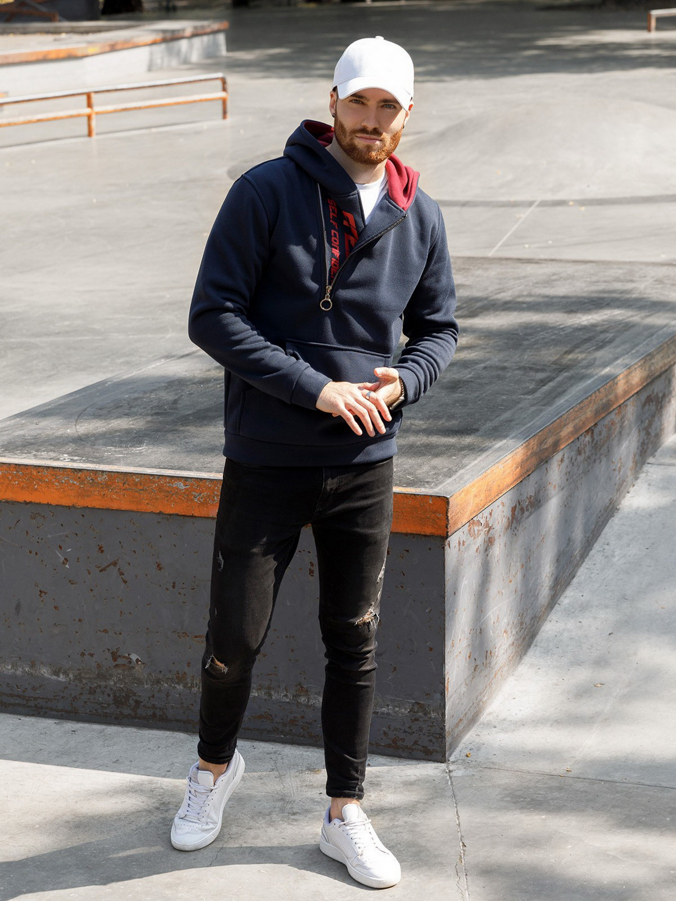 Кофта ISSA Plus модель GN-447_blue Фото