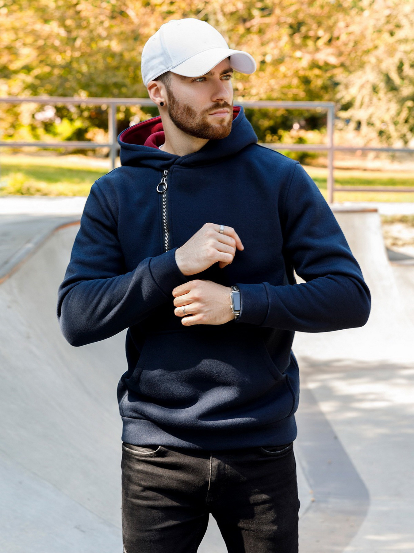 Кофта ISSA Plus модель GN-447_blue Кофта ISSA Plus модель GN-447_blue Фото