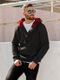 Кофта ISSA Plus модель GN-447_darkgray Фото