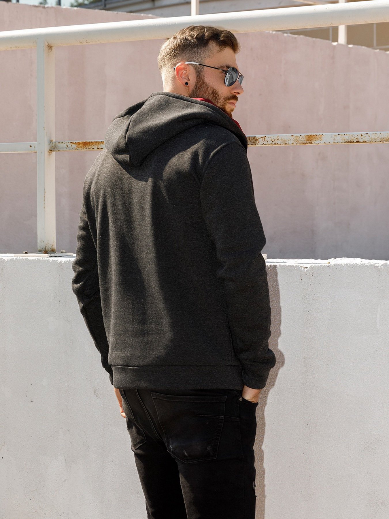 Кофта ISSA Plus модель GN-447_darkgray Кофта ISSA Plus модель GN-447_darkgray Фото