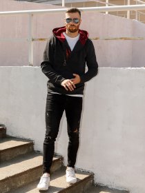 Кофта ISSA Plus модель GN-447_darkgray Кофта ISSA Plus модель GN-447_darkgray Фото