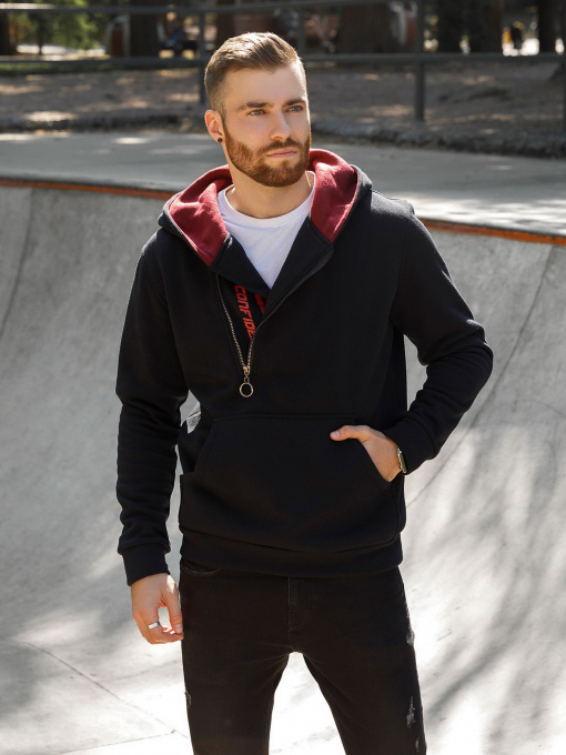 Кофта ISSA Plus модель GN-447_black Фото