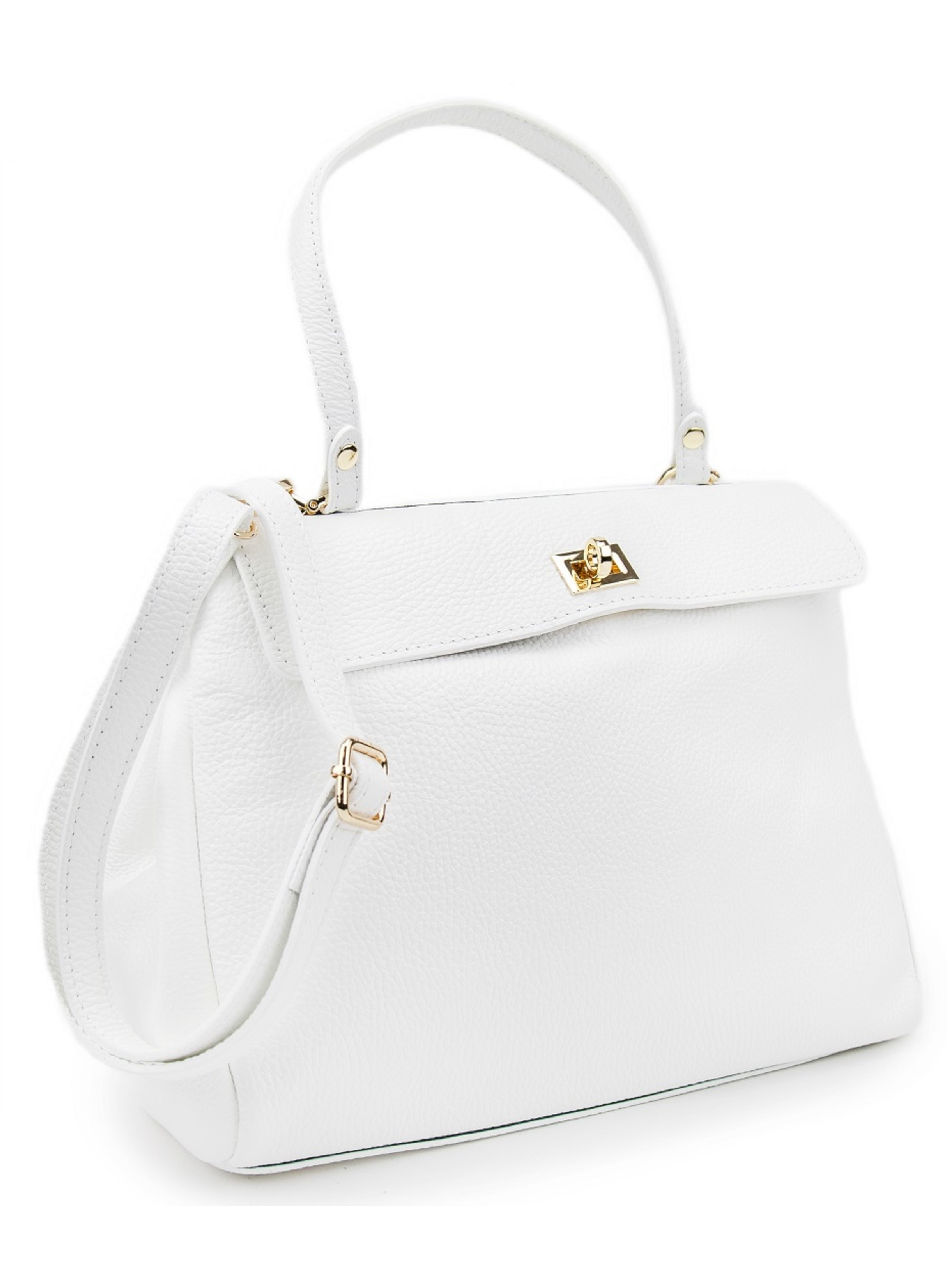 RoyalBag Крос-боді (F-IT-777W) Жіноче, колір - Білий, матеріал - Шкіра