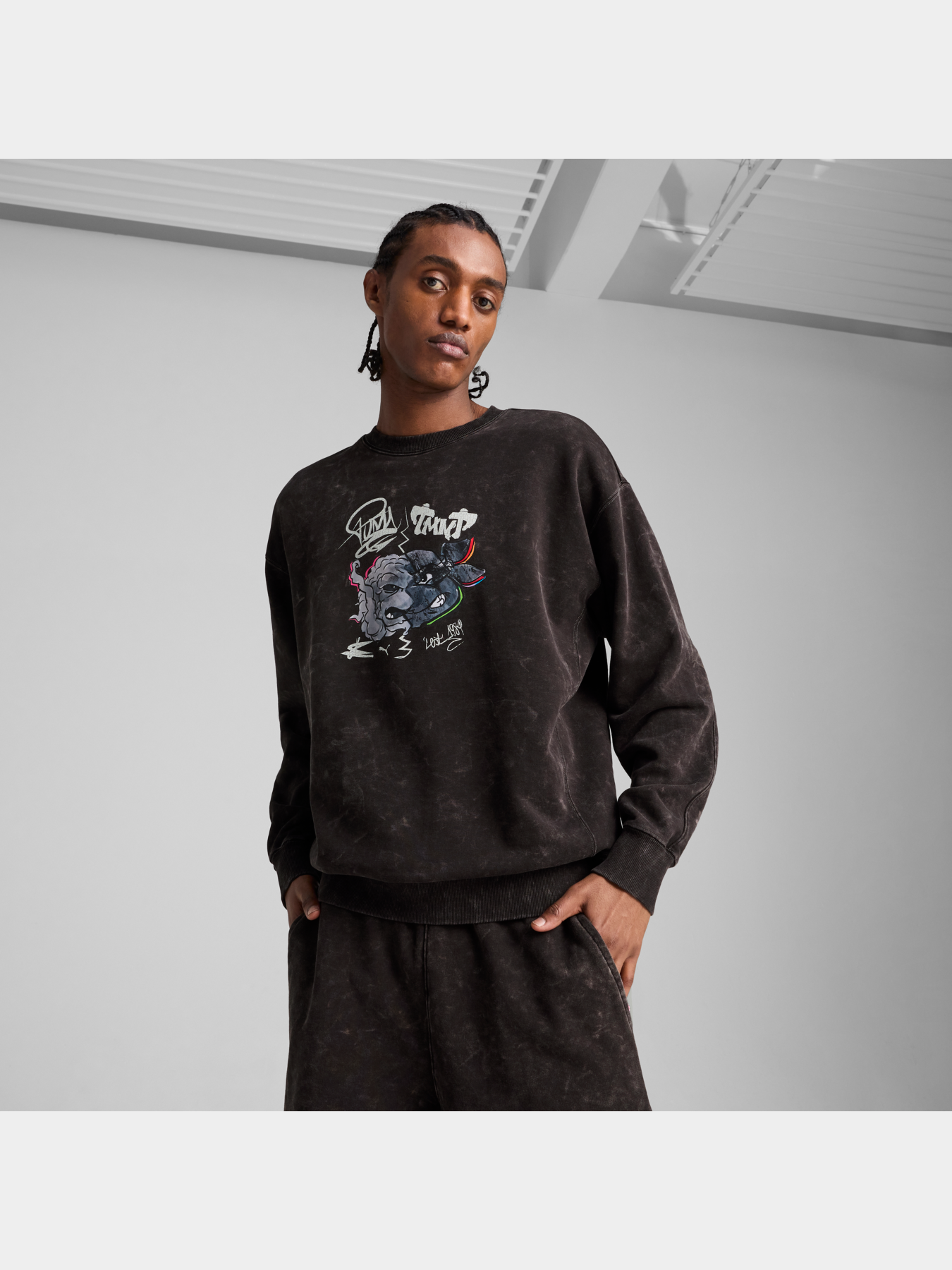 Свитшот PUMA x Tmnt Graphic Crew модель 630100 Фото