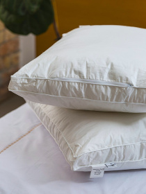 Подушка Ecofill Premium антиалергенная с двойным бортом и наполнителем биопух в чехле для хранения Ecotton модель 25070 Фото