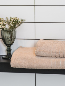 Рушник махровий з бортом високої щільності Beige Ecotton модель 24405 Фото