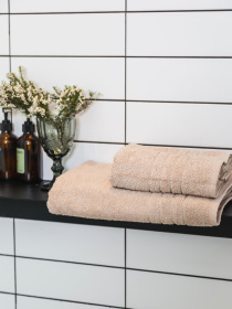 Полотенце махровое с бортом высокой плотности Beige Ecotton модель 24405 Фото