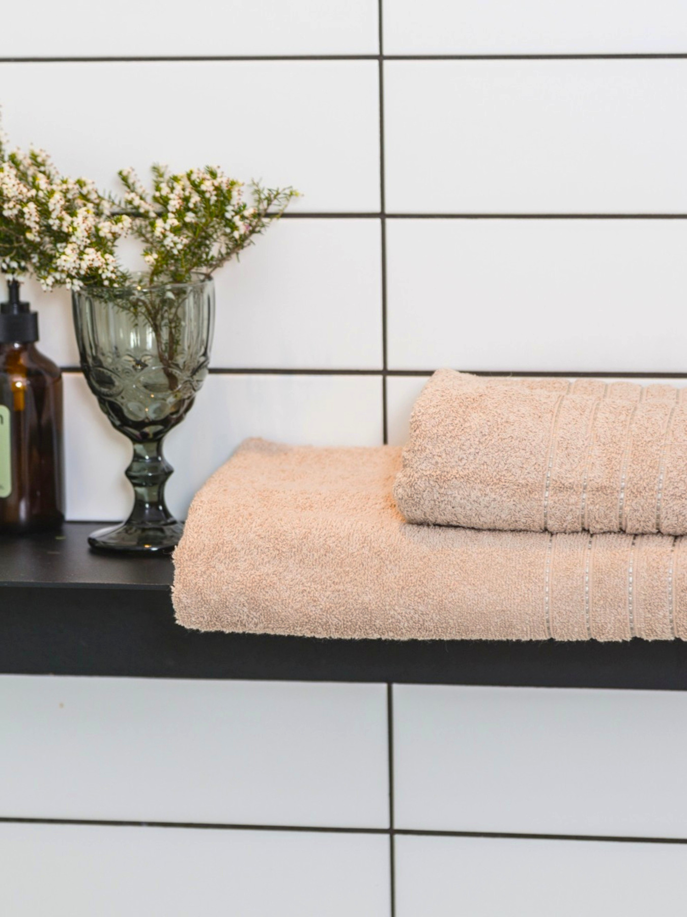 Рушник махровий з бортом високої щільності Beige Ecotton модель 24405 Рушник махровий з бортом високої щільності Beige Ecotton модель 24405 Фото