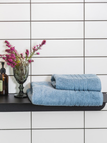 Рушник махровий з бортом високої щільності Indigo Ecotton модель 24407 Фото